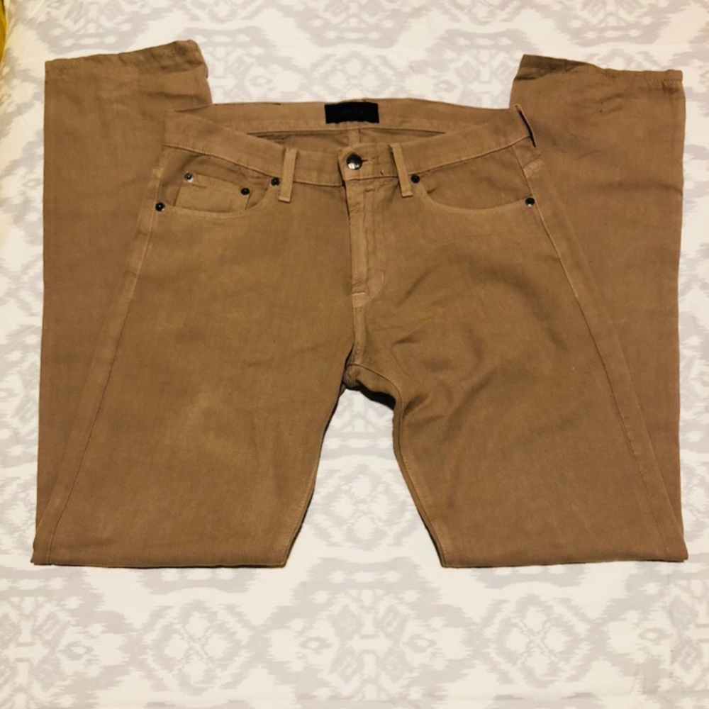Blue & Cream Spurr By Simon Men’s Chino Pants - Picture 3 of 8